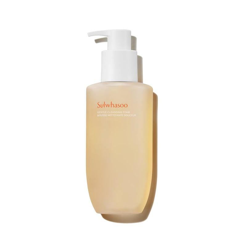 Sulwhasoo Gentle Cleansing Foam 200ml — white pump tube with silver cap on white background