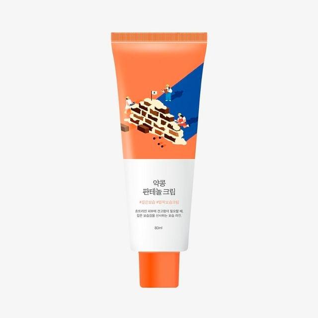 Roundlab Soybean Panthenol Cream 80ml — jar with lid on neutral surface