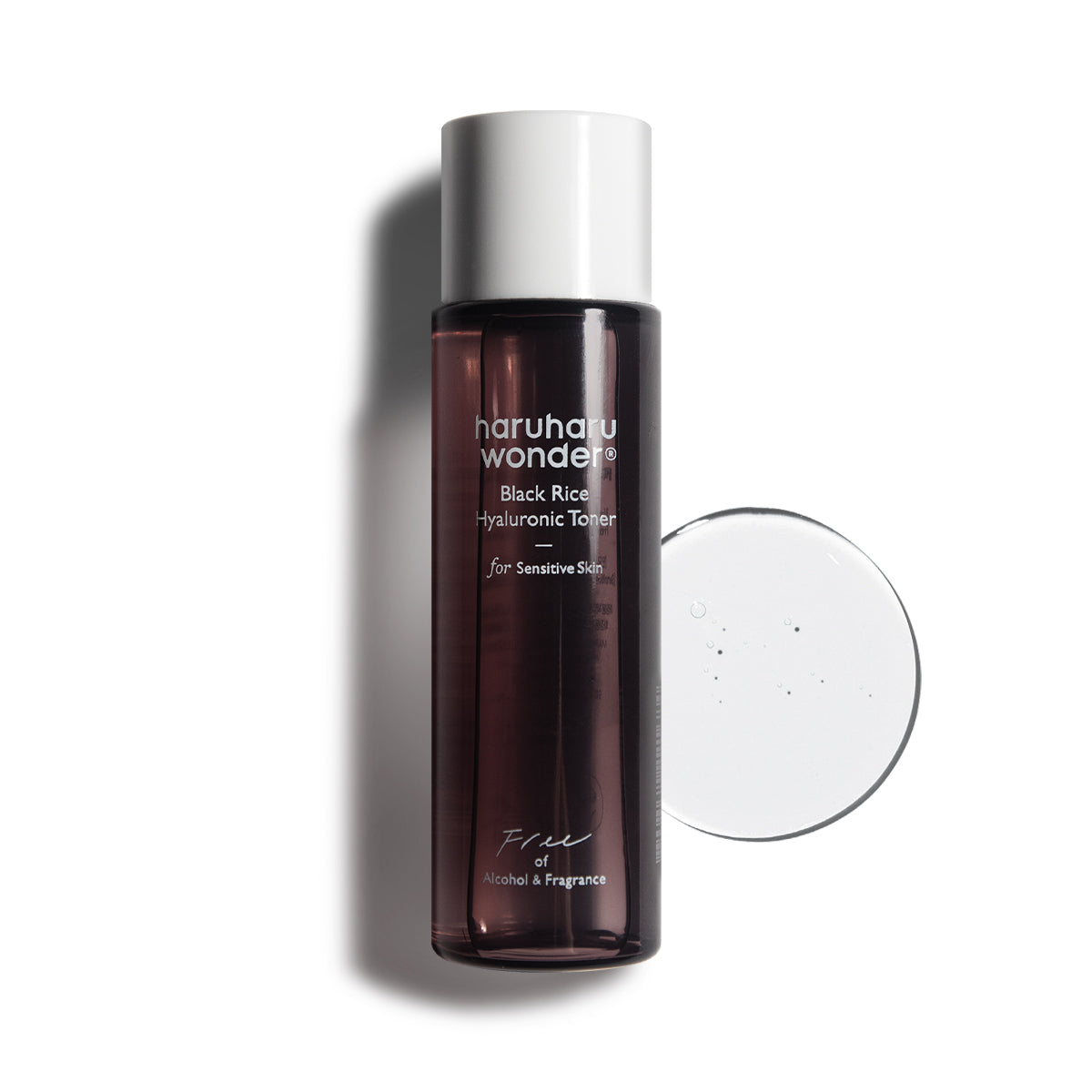 haruharuwonder Black Rice Hyaluronic Toner Sensitive Skin 30ml — small travel bottle on white background