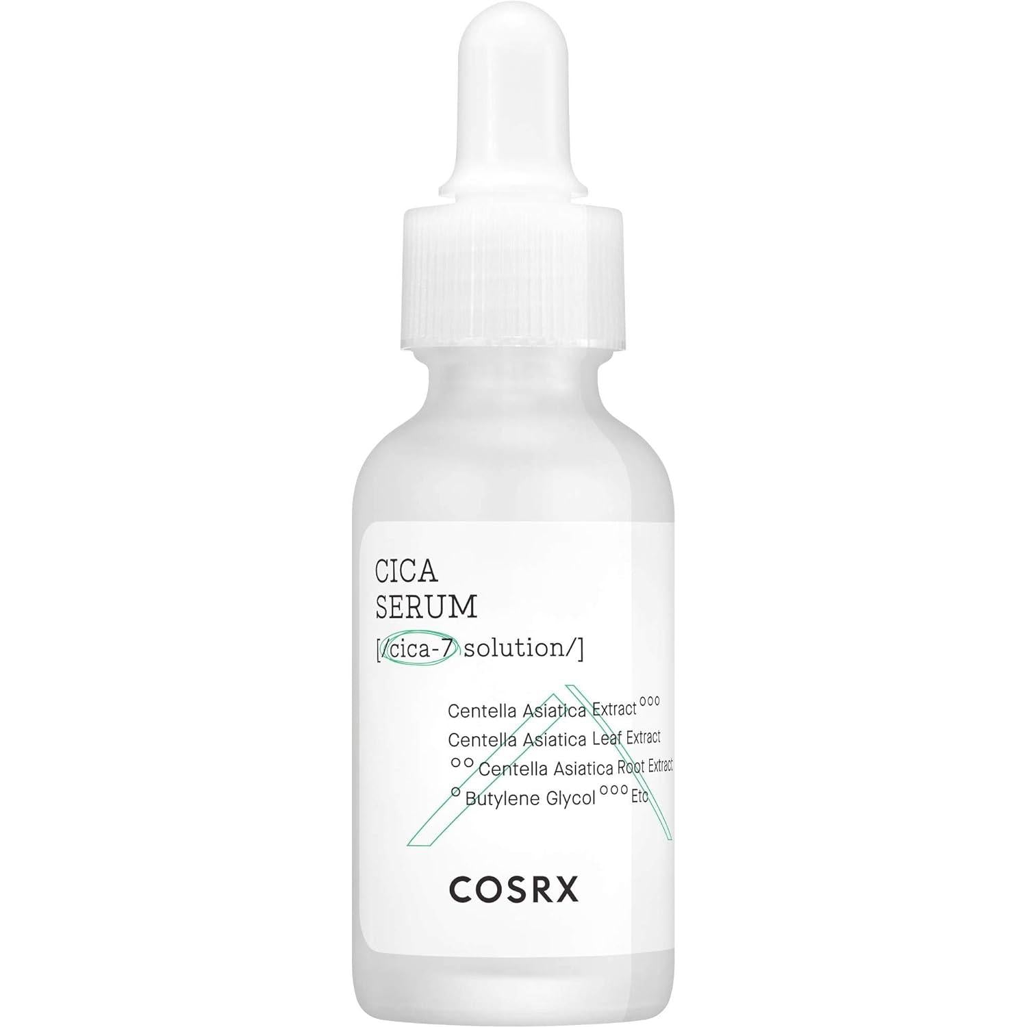 COSRX Pure Fit Cica Serum 30ml — dropper bottle on white background