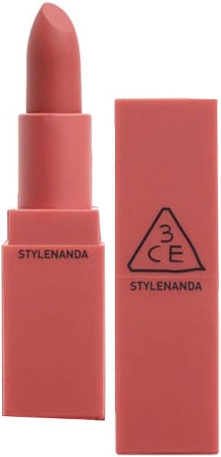 3CE Mood Recipe Lip Color 3.5g — product and shade swatch shown on model lips