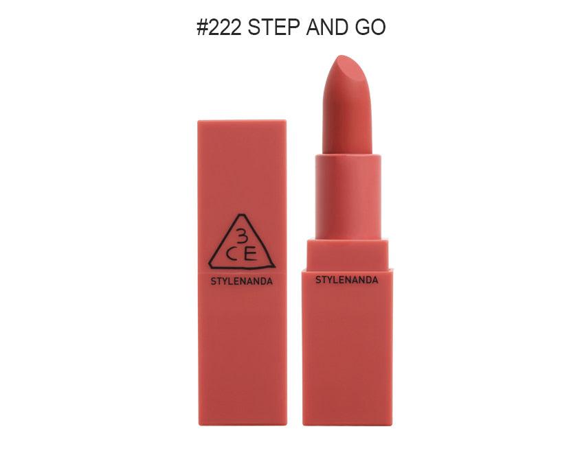 3CE Mood Recipe Lip Color 3.5g — tube with cap closed and shade label visible