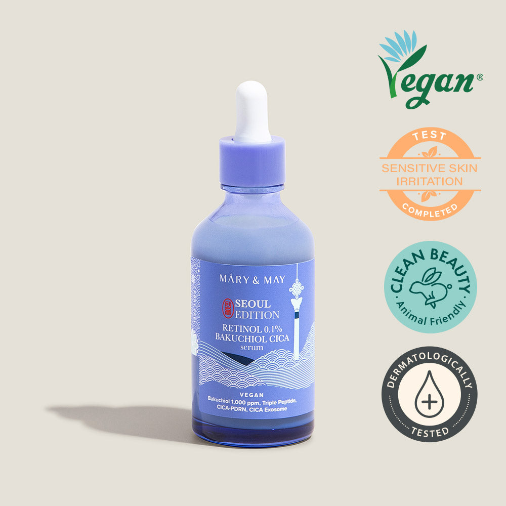 [Mary&May] Idebenone+Blackberry Complex Serum_80ml+[Mary&May] Rice niacin 10% Triple Vitamin Serum 80ml+[Mary&May] Retinol 0.1% Bakuchiol Cica Serum 80ml - Keauty