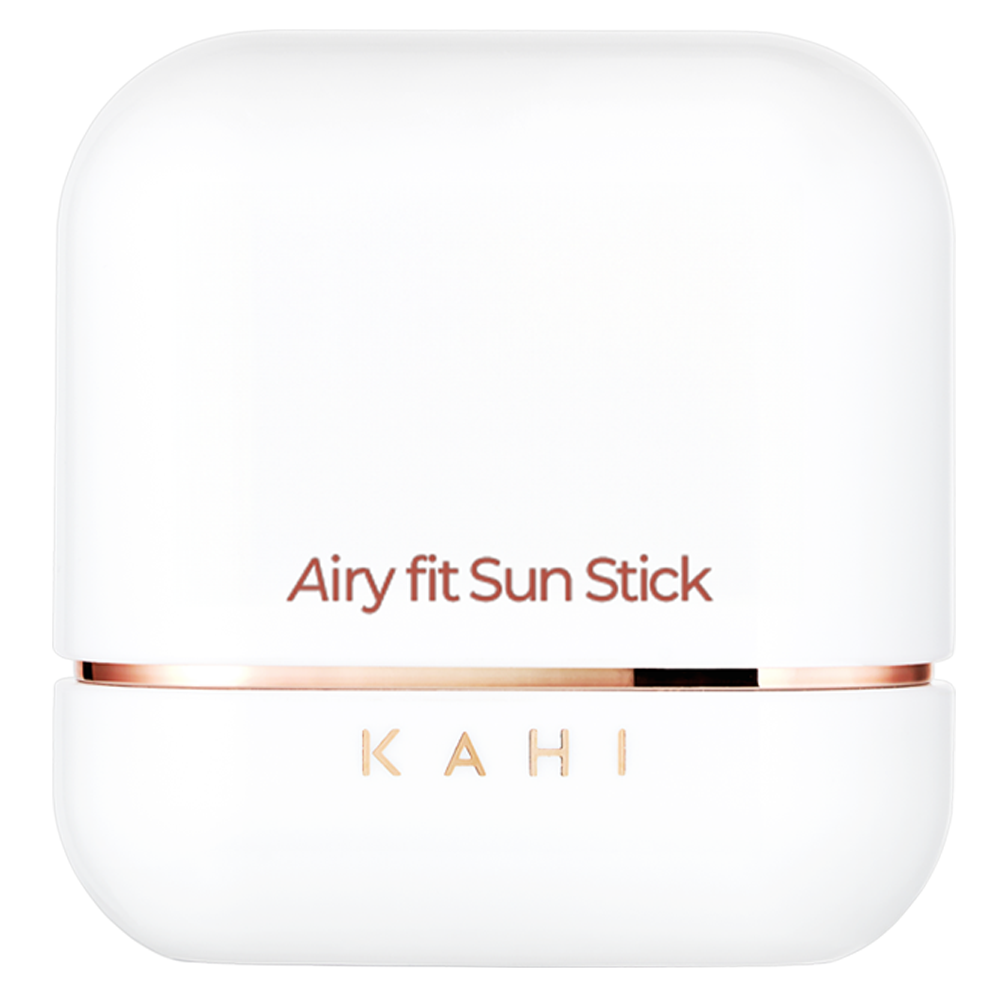 KAHI Airy Fit Sun Stick SPF 50+ PA++++ 14g — twist-up sun stick on light background