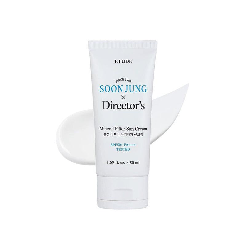 Etudehouse Soonjung Director's Mineral Filter Sun Cream 50ml — white tube on light background