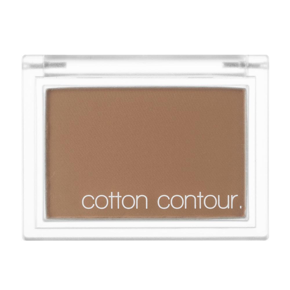 Missha Cotton Contour 4g Baked Bagel shade — open compact showing warm brown powder pan