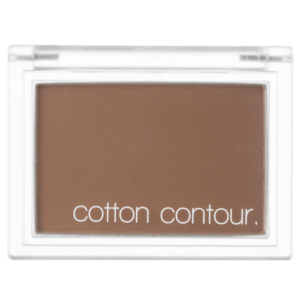 Missha Cotton Contour 4g Salted HotChoco — open compact with deep brown-toned powder pan