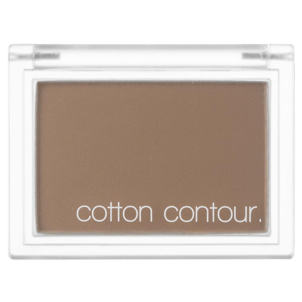 Missha Cotton Contour 4g Smoked Hazel — open compact displaying hazel-toned powder surface