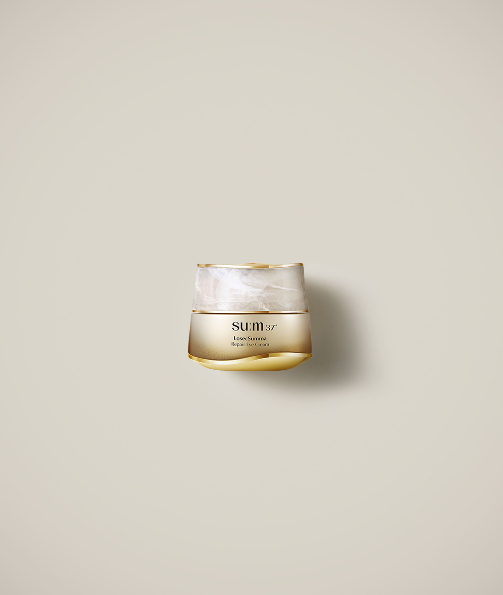 Su:m37 LosecSumma Repair Eye Cream 25ml — compact jar with cooling massager tip