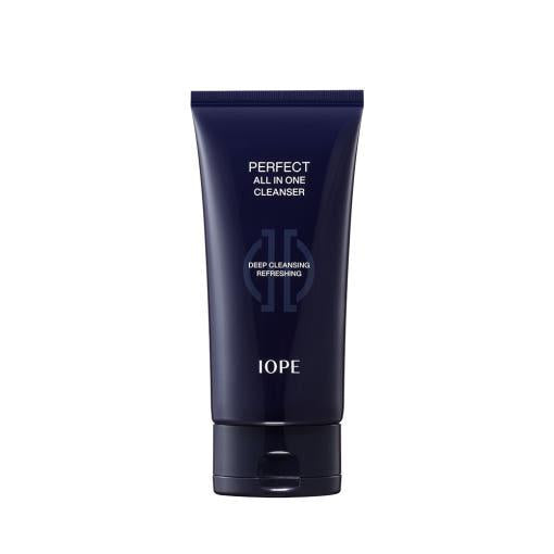 IOPE Men Perfect Clean All In One Cleanser 125ml — tube with pump on white background
