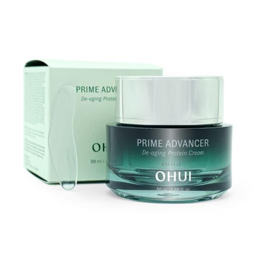 Ohui Prime Advancer De-aging Protein Cream EX 50ml — jar on neutral background