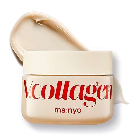 Ma:nyo V.collagen Heart Fit Cream 50ml — cream jar with beige collagen-toned lid