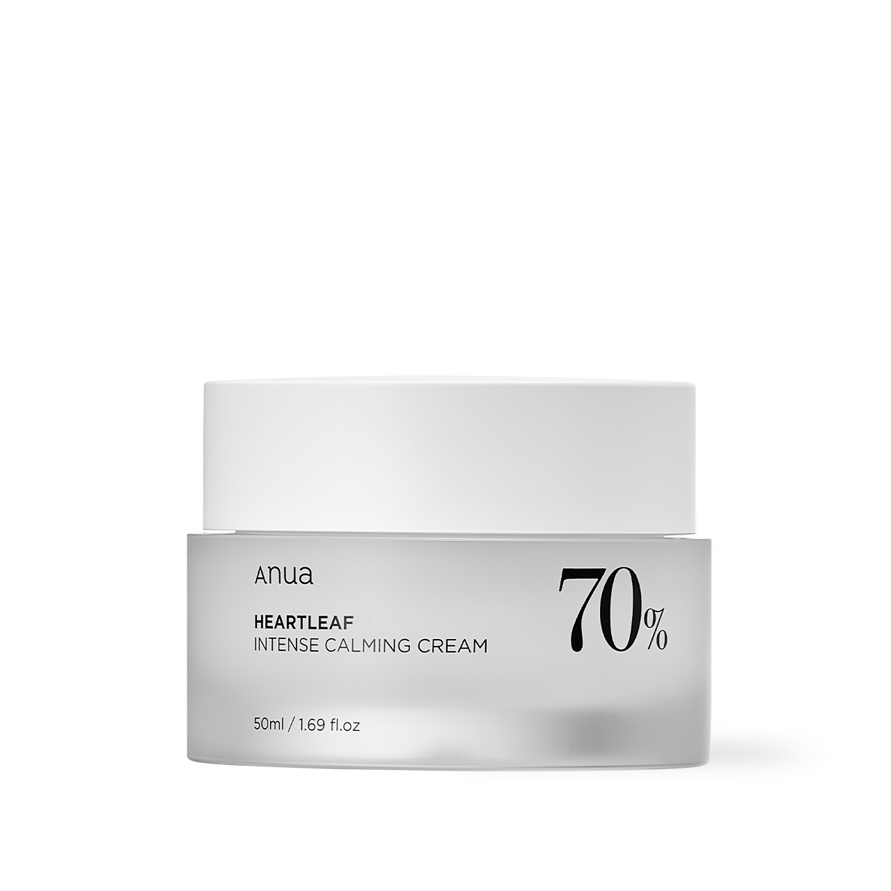 ANUA Heartleaf 70% Intense Calming Cream 50ml — white tube with minimalist green label