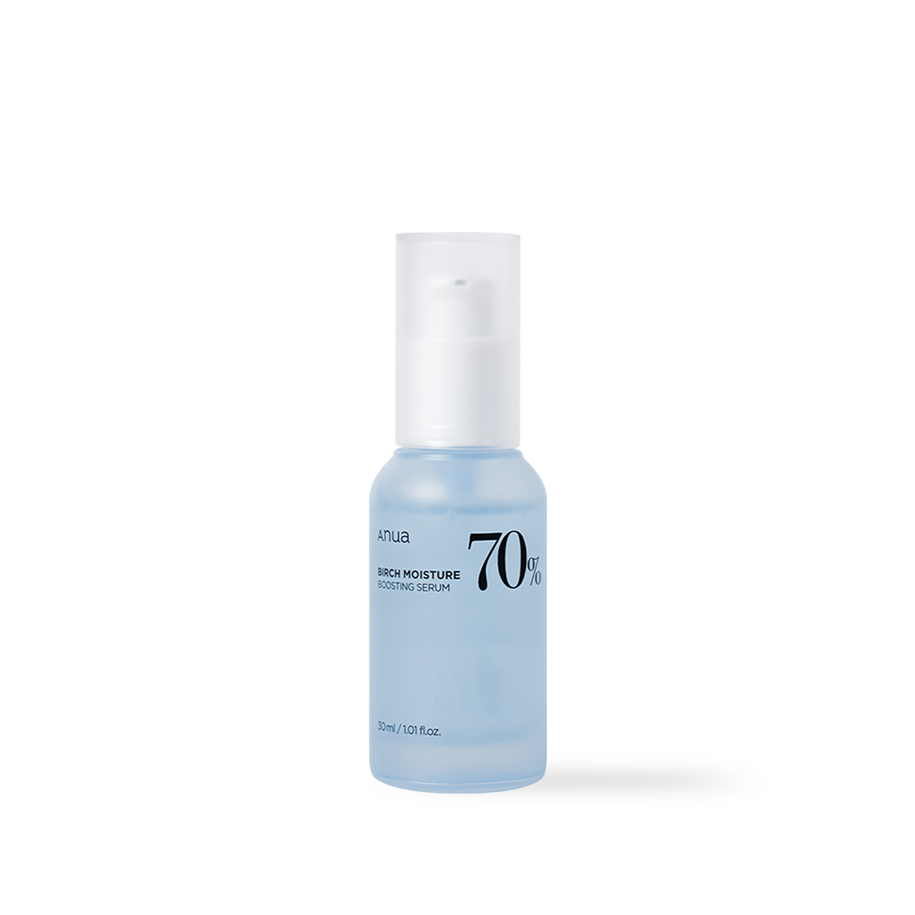 ANUA Birch 70 Moisture Boosting Serum 30ml — slim bottle with birch-wood inspired label