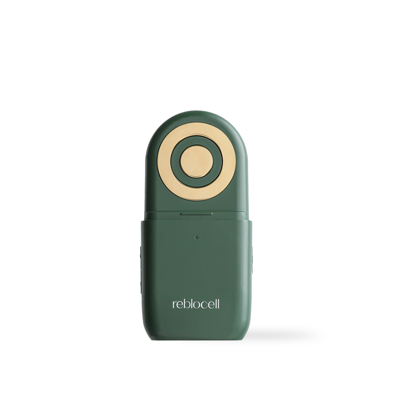 Reblocell nocnoc Radial beauty device — handheld device with gold electrode tips on display
