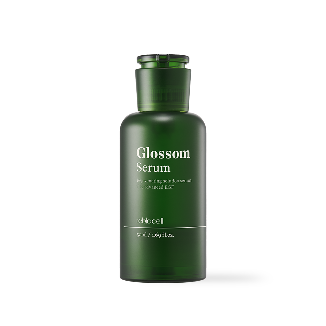 Reblocell Glossom EGF Serum 4ppm 50ml — clear dropper bottle with minimal label