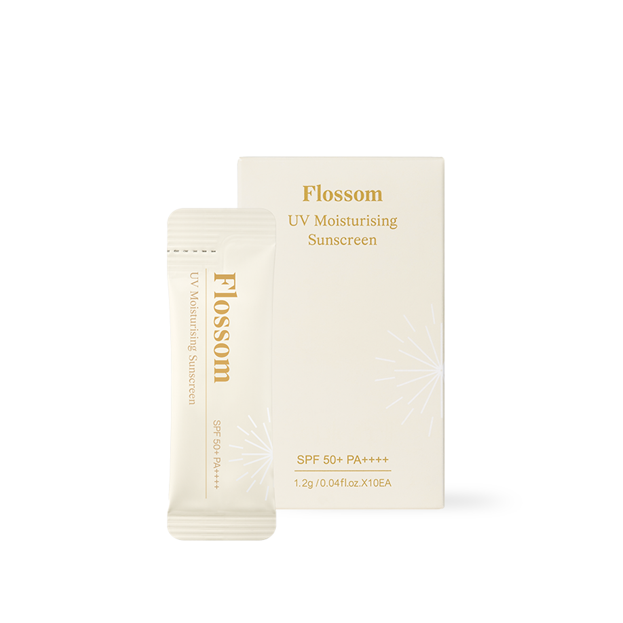 Reblocell Flossom UV Moisturising Sunscreen Pocket 10ea box — sachet sunscreen pouch set