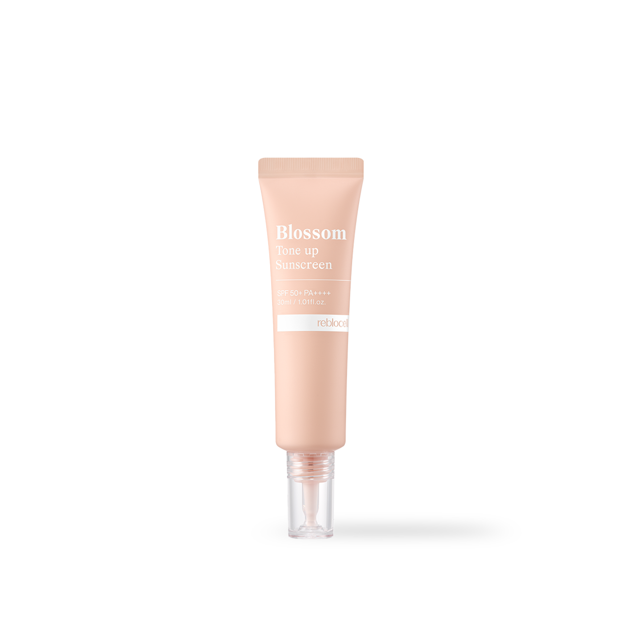 Reblocell Blossom Tone Up Sunscreen SPF50+ PA++++ 30ml — tube with pump dispenser