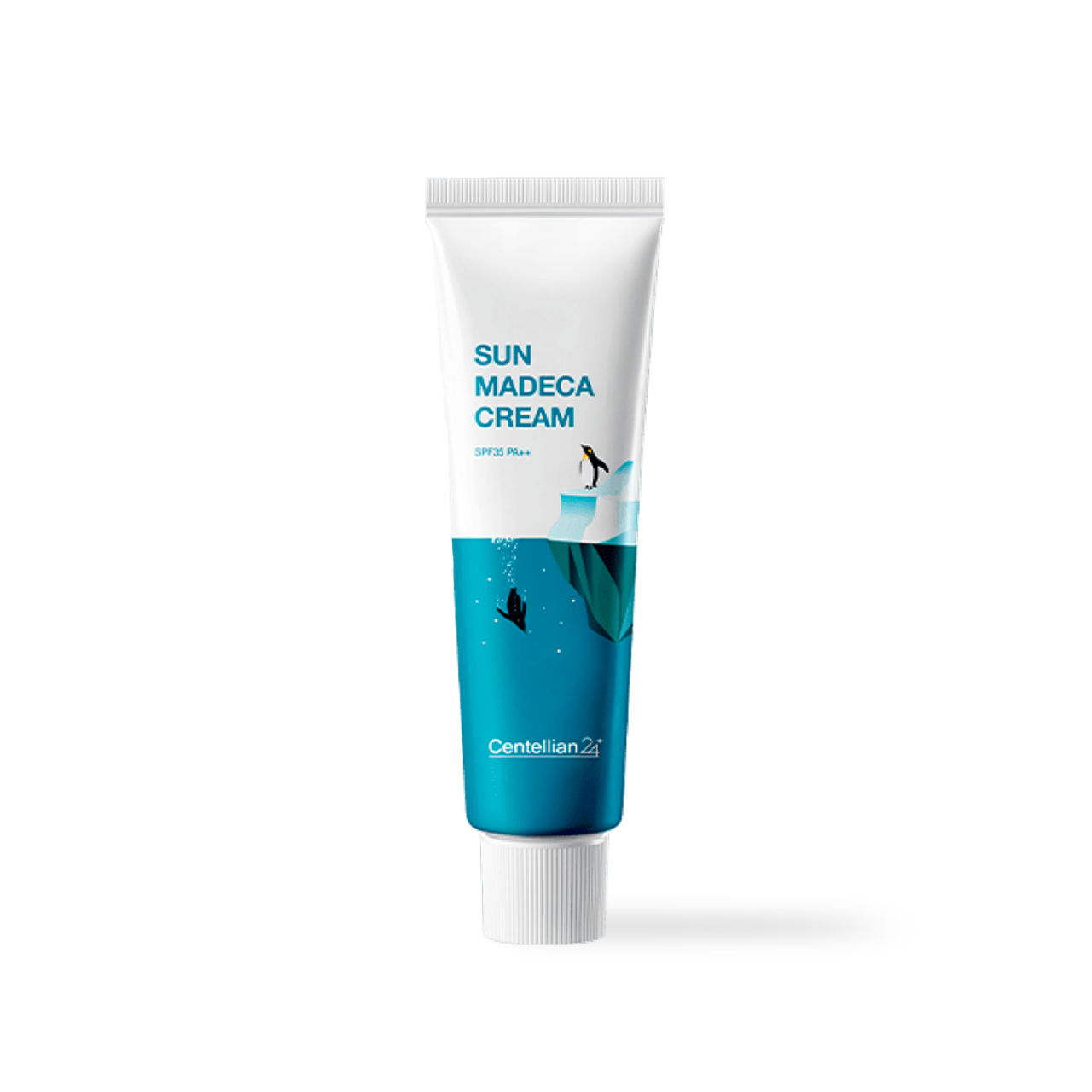 Centellian24 Sun Madeca Cream 50ml — white tube with green label, sunscreen product front view