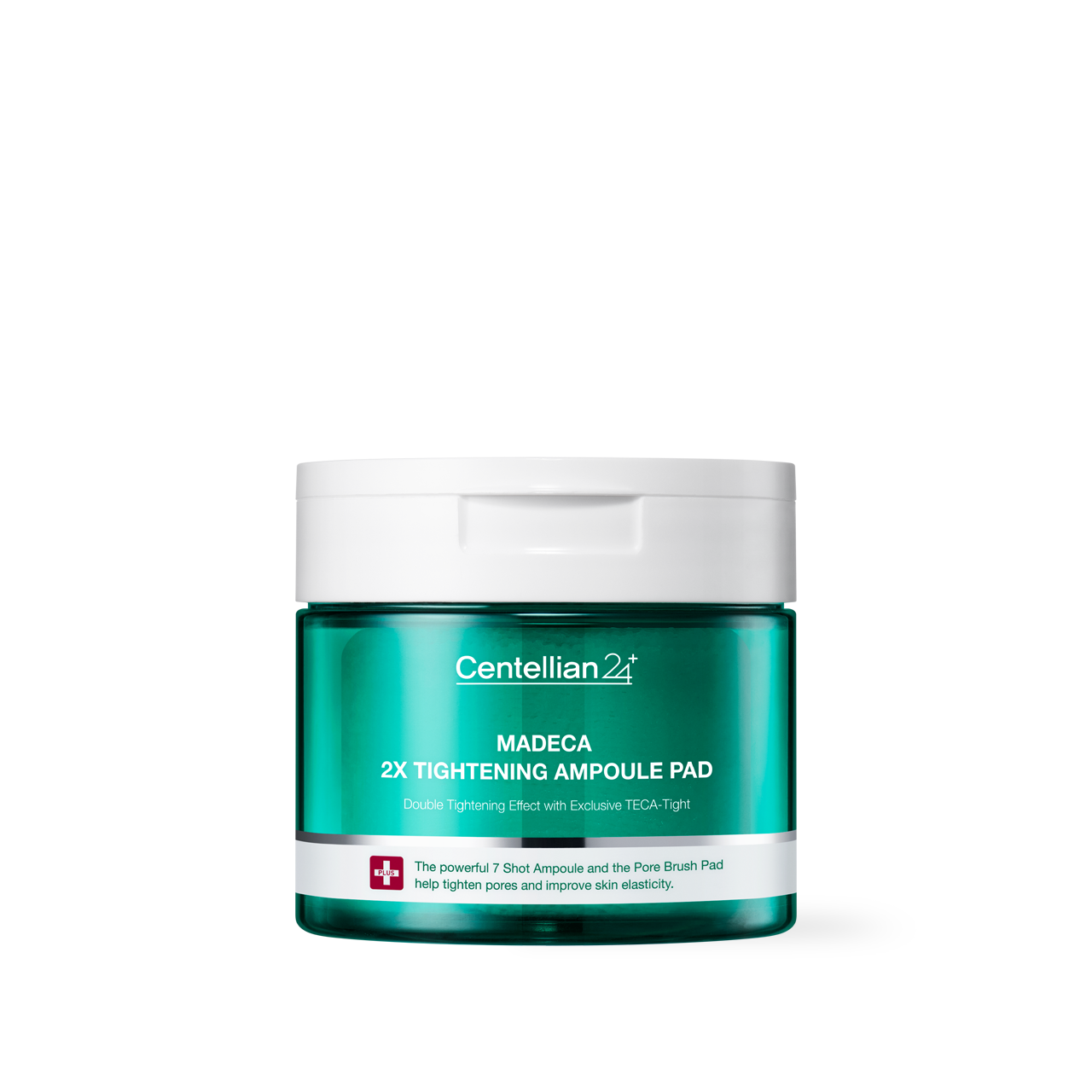Centellian24 Madeca Double Tightening Ampoule Pad 60pcs — round container with stack of dual-texture pads