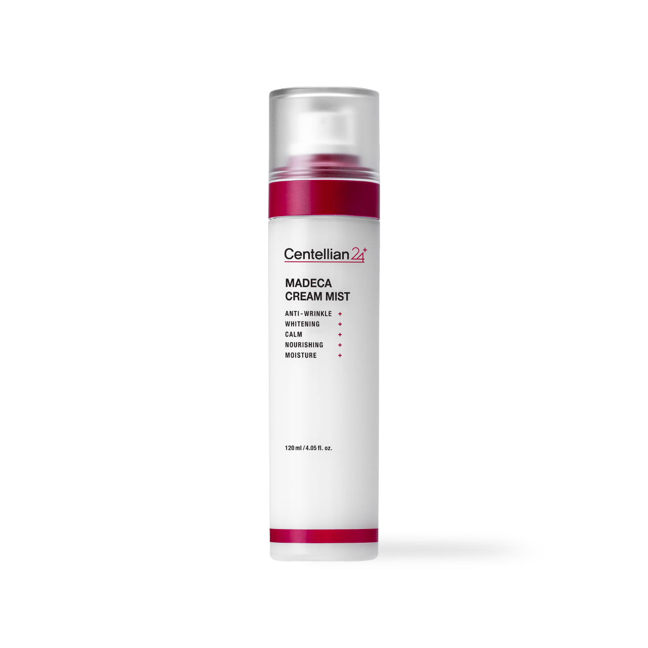 Centellian24 Madeca Cream Mist 120ml — spray bottle with fine mist nozzle on pale background