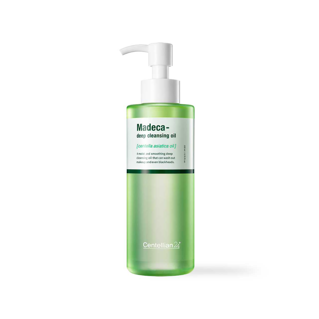 Centellian24 Madeca Deep Cleansing Oil 200ml — pump-top oil cleanser bottle with green and white label
