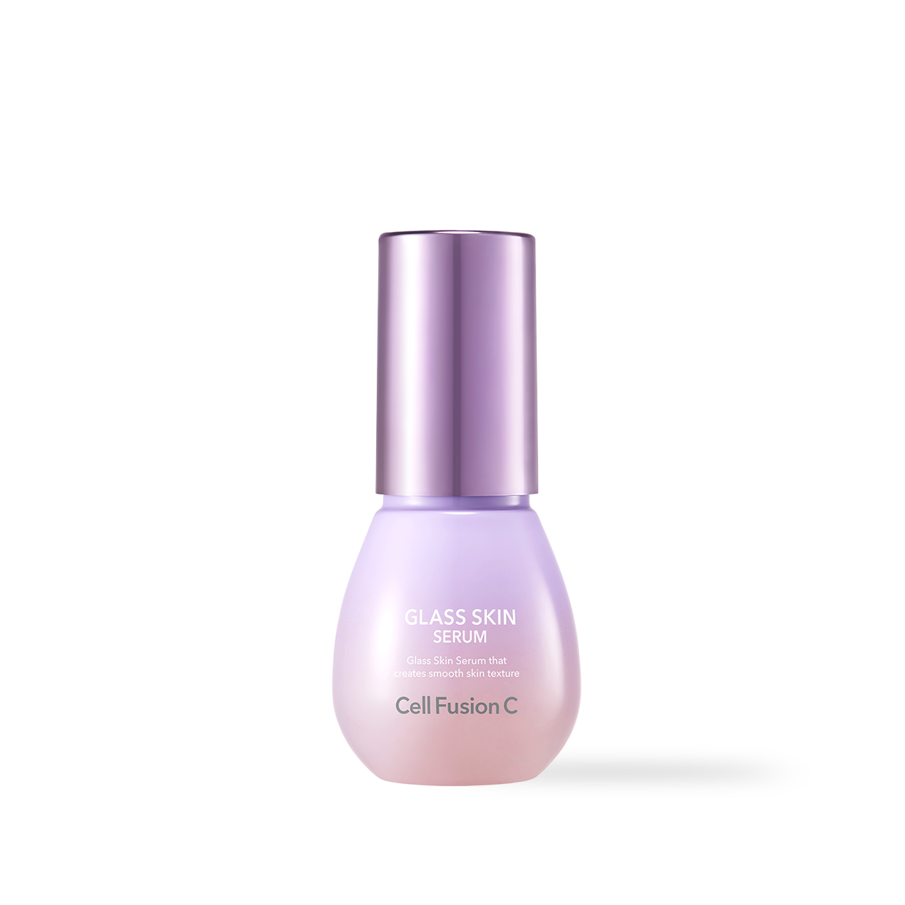 CellfusionC Glass Skin Serum 30ml — slim glass bottle with dropper on white background