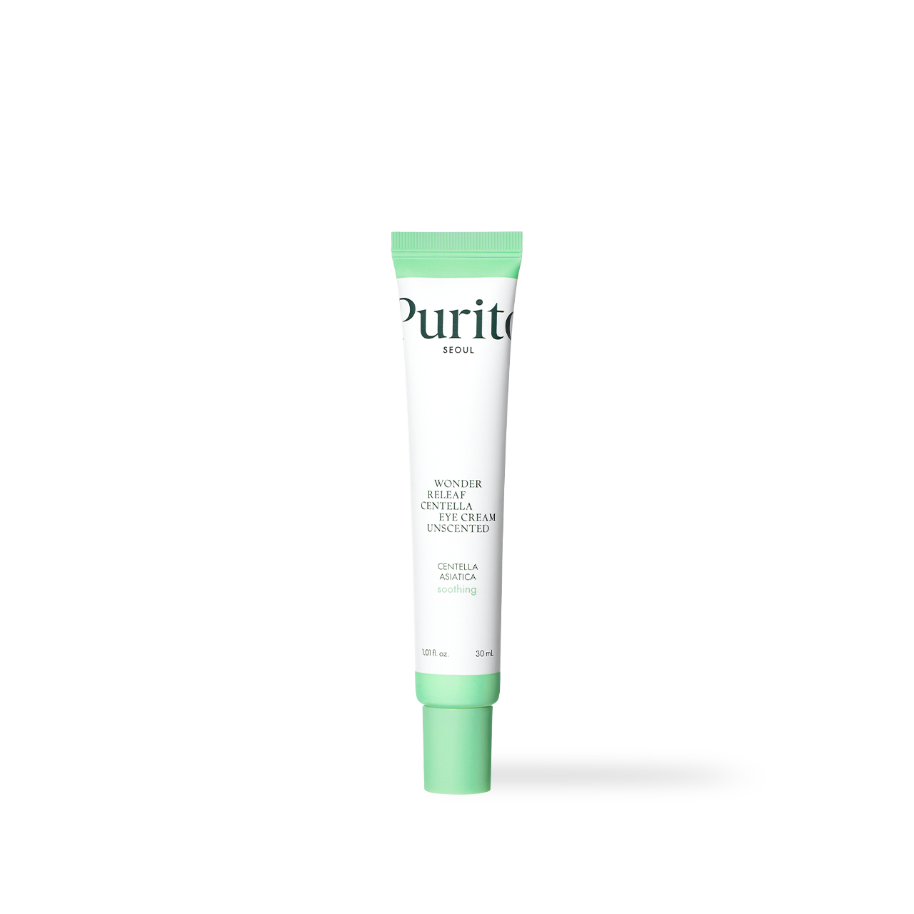 Purito Wonder Releaf Centella Eye Cream Unscented 30ml — compact jar with minimalist white label