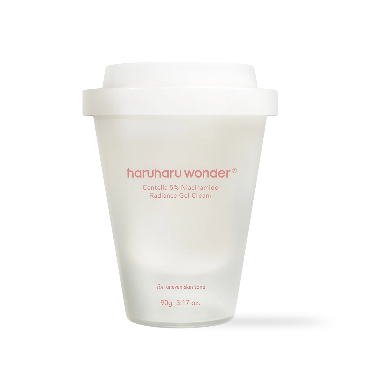 haruharuwonder Centella 5% Niacinamide Radiance Gel Cream 90g — large green-toned jar, front of product