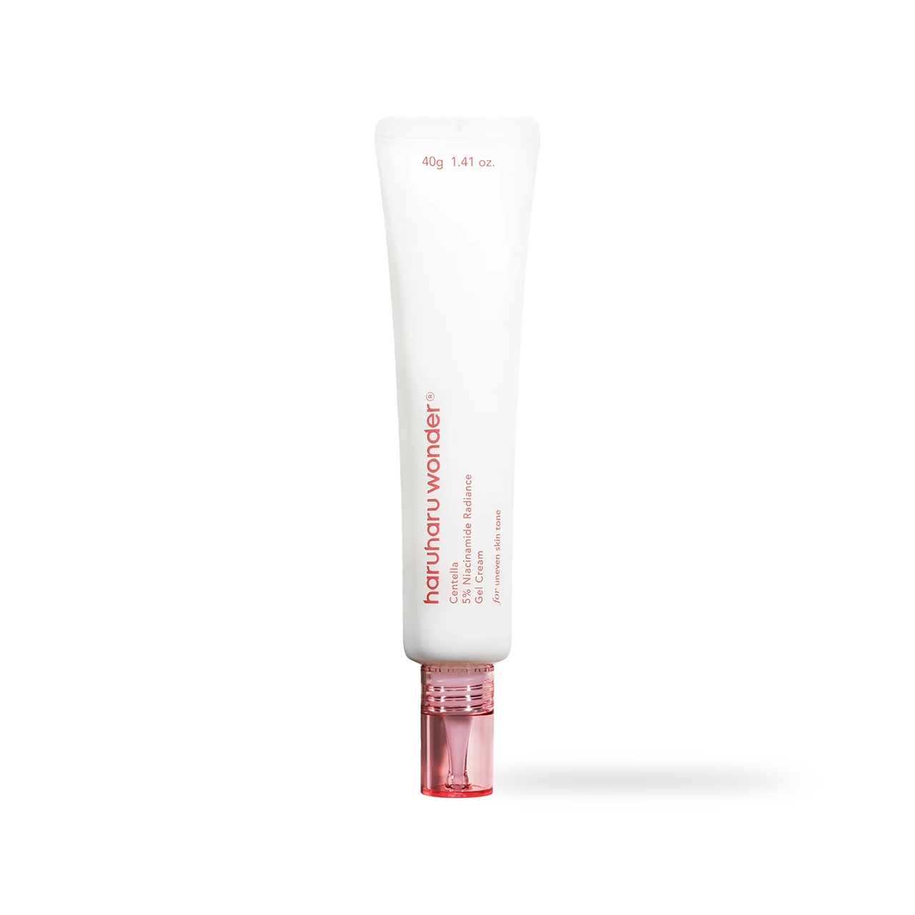 haruharuwonder Centella 5% Niacinamide Radiance Gel Cream 40g — green-toned jar on white surface, front view