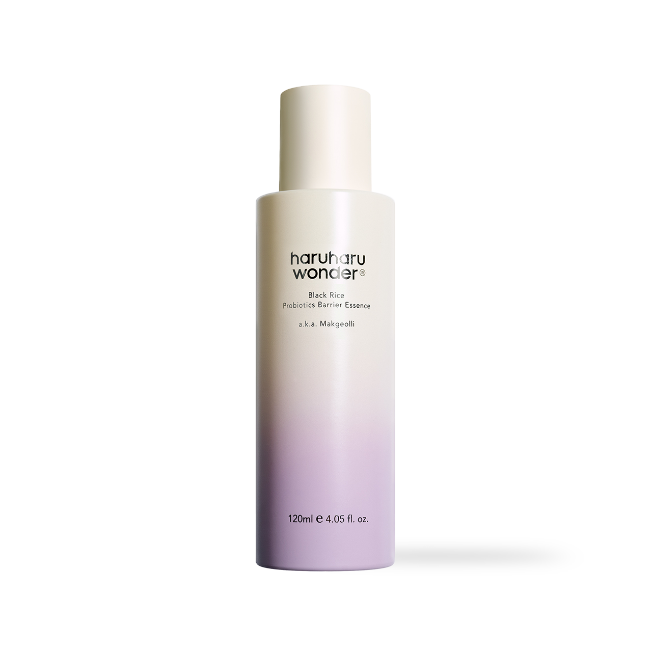 haruharuwonder Black Rice Probiotics Barrier Essence 120ml — cream-textured bottle, front view