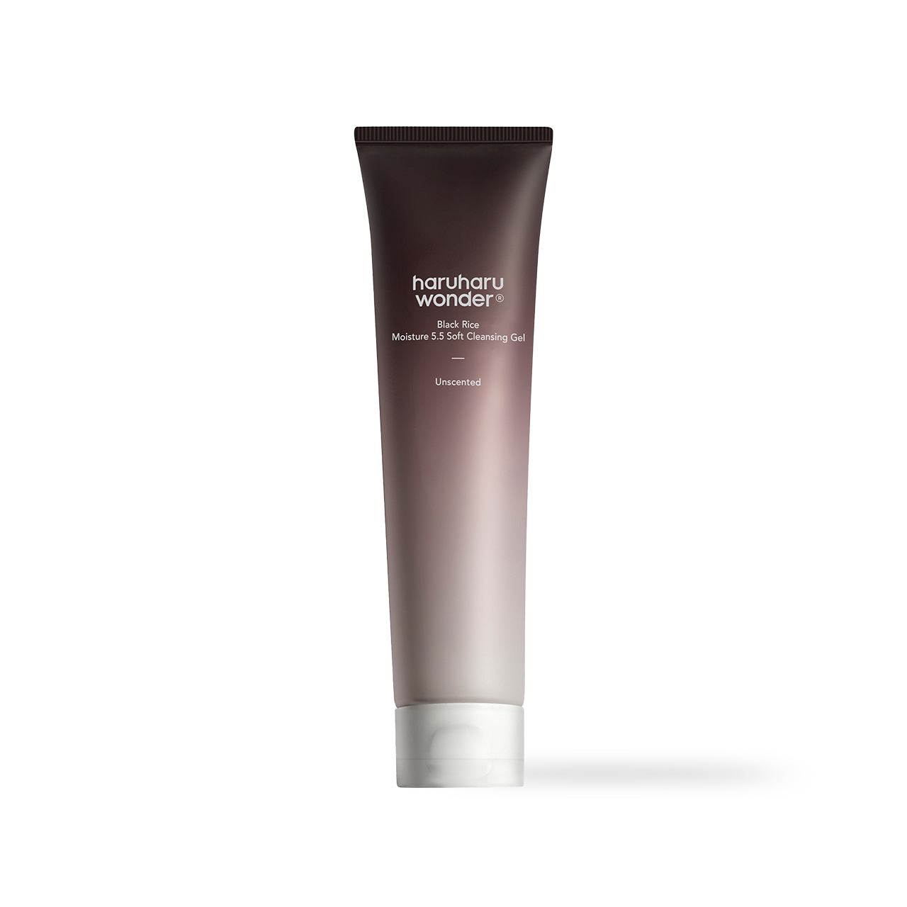 haruharuwonder Black Rice Moisture 5.5 Cleansing Gel 100ml — white tube with dark cap, front view