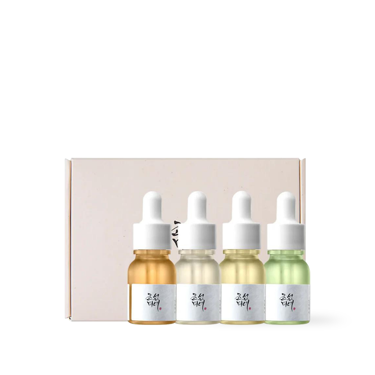 BeautyOfJoseon Hanbang Serum Discovery Kit 10ml x4 — four mini bottles displayed together on white