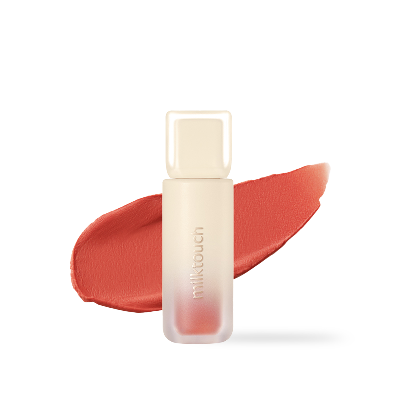 milktouch Spread Fit Blur Tint 06 Peach Pitch 4g — tube with applicator cap on white surface
