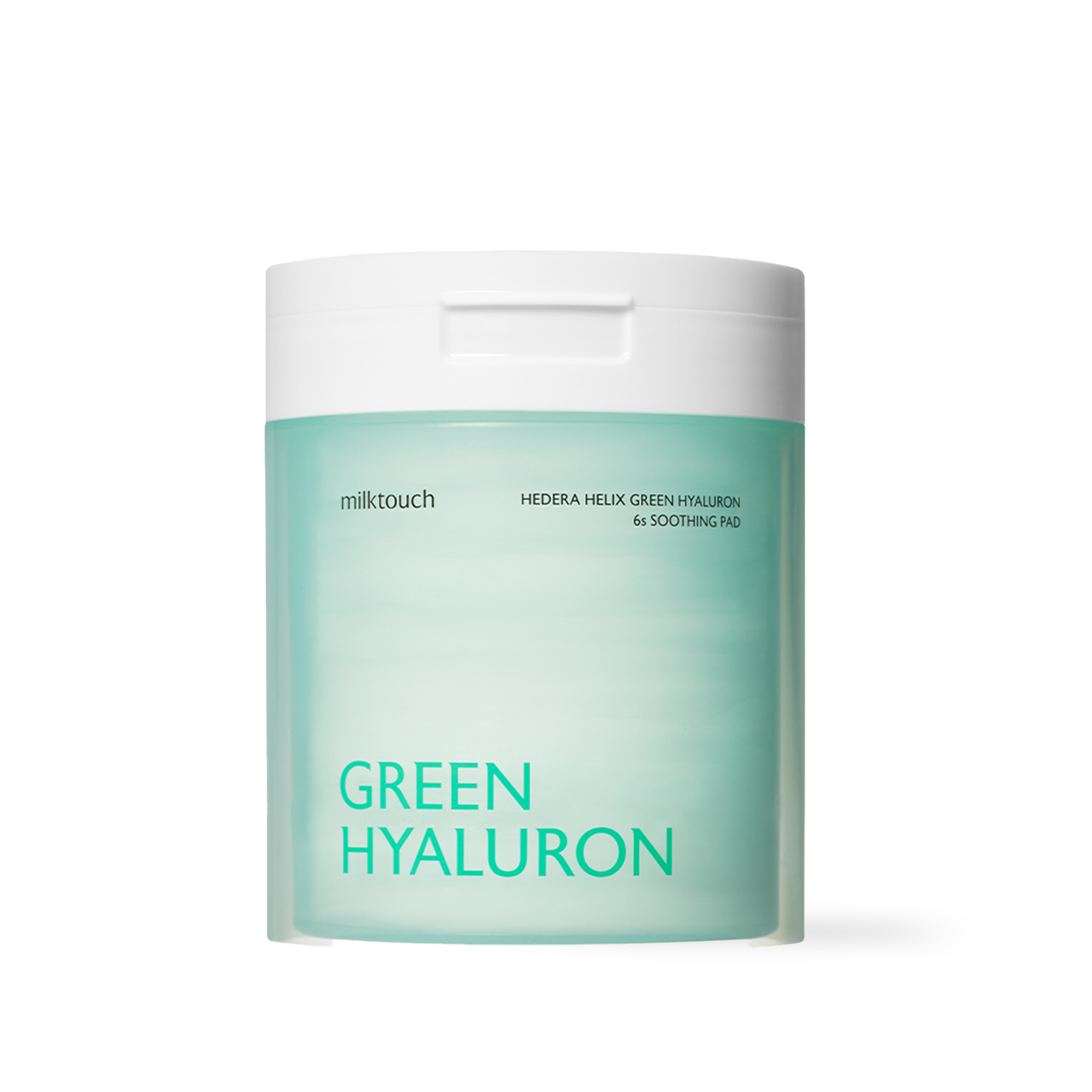milktouch Hedera Helix Hyaluron 6sec Soothing Pad 60pcs — front of flat pack pouch on white background