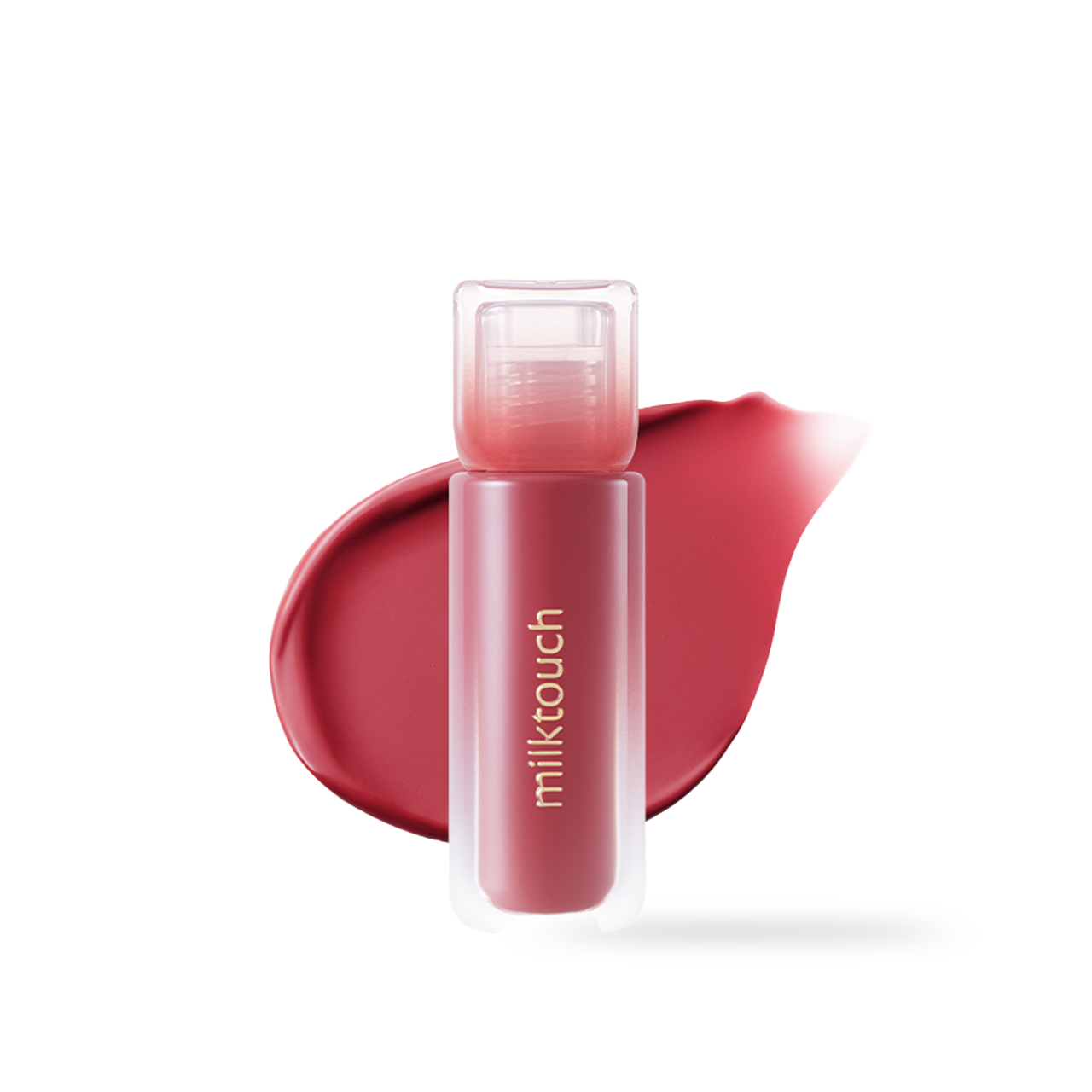 milktouch Dew Stain Sheer Lip Gloss 07 Mauve Shower 4g — mauve gloss tube with applicator wand