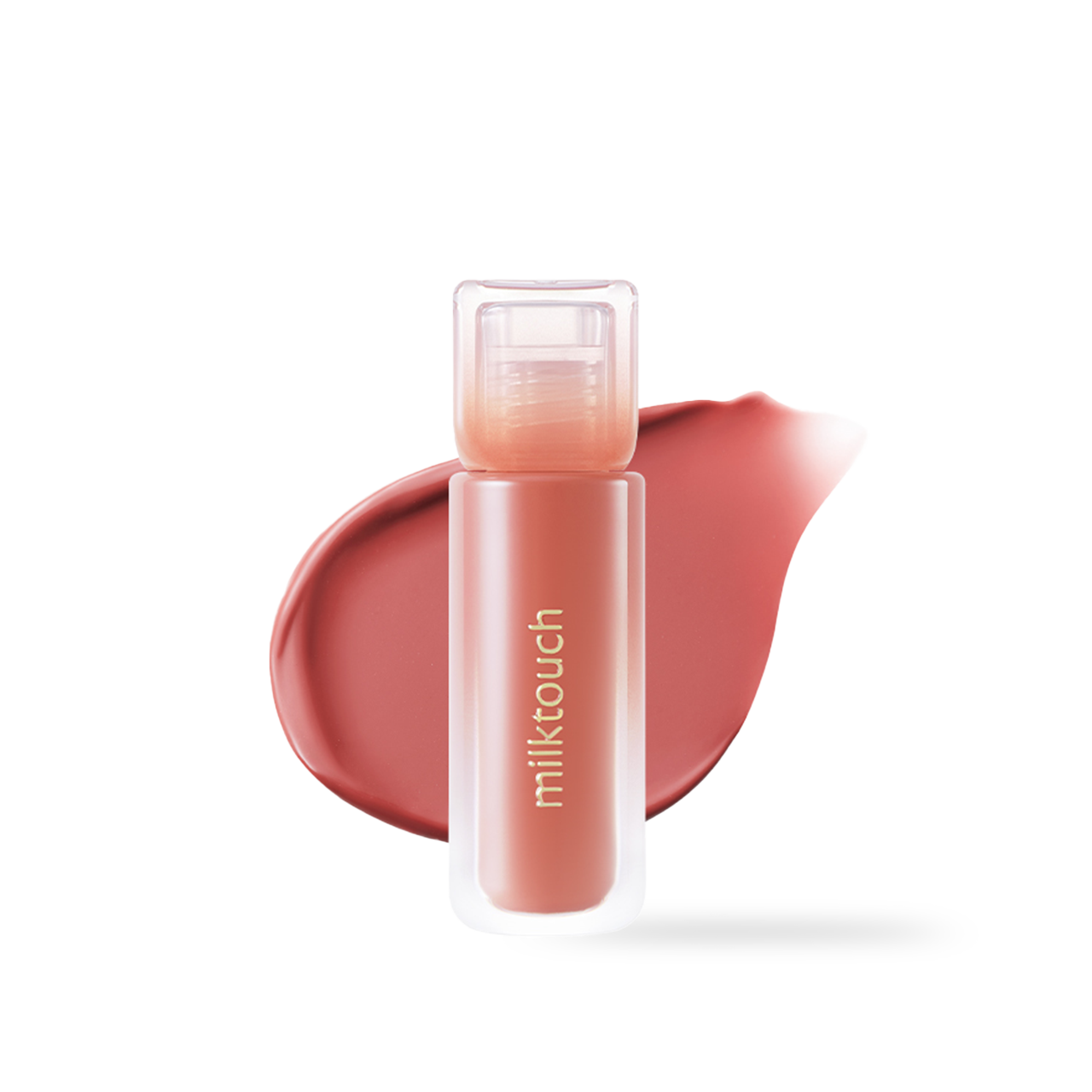 milktouch Dew Stain Sheer Lip Gloss 01 Morning Haze 4g — clear lip gloss tube with wand applicator