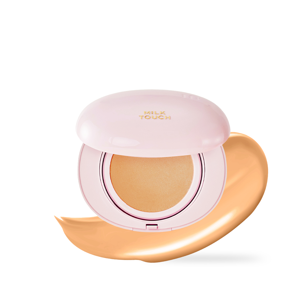 milktouch Milky Glow Cushion #25C Ginger 15g — compact cushion foundation, closed case front