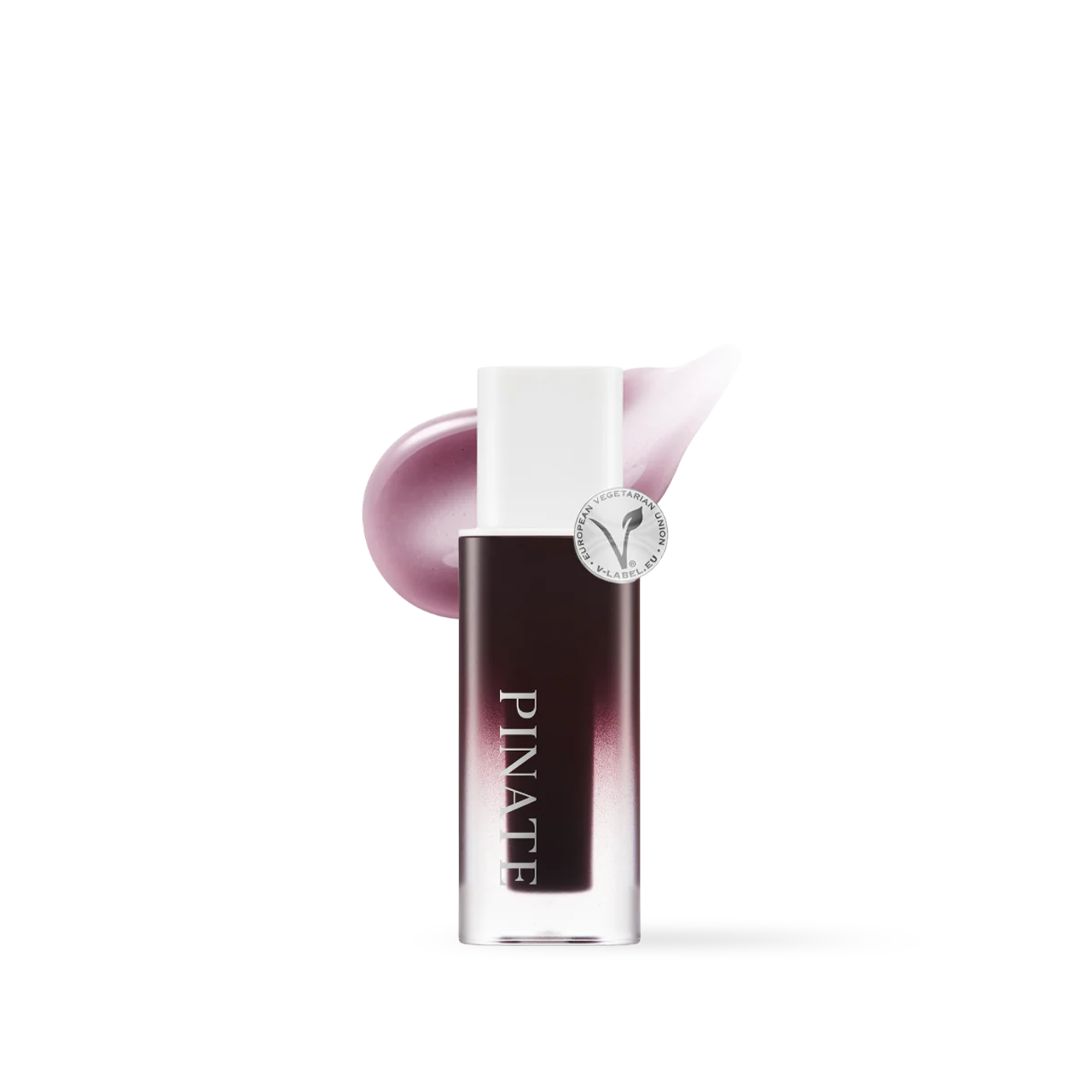 Pinate Natural Bloom Lip Oil Serum Chill Dew 48g — bottle with brush applicator, side view