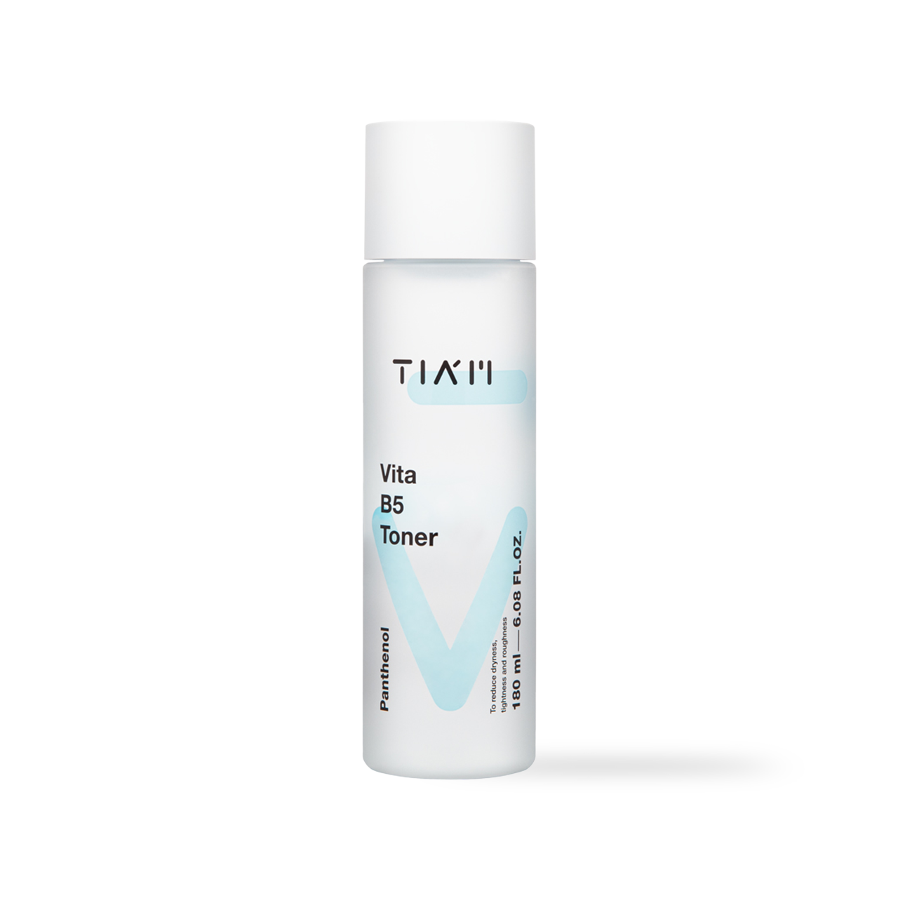 TIAM Vita B5 Toner 180ml — clear bottle with minimalist white label, front of bottle