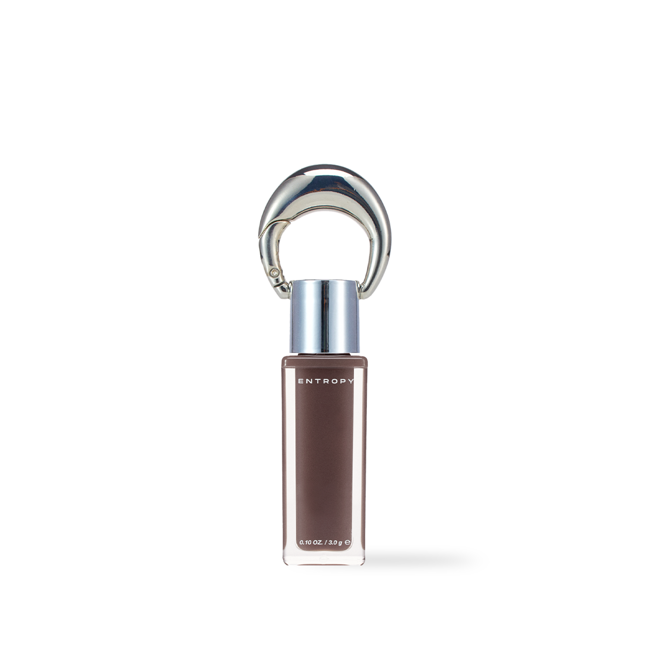 ENTROPY Charm Tint Smoky Quartz Charm — smoky-toned glossy tint, side label view