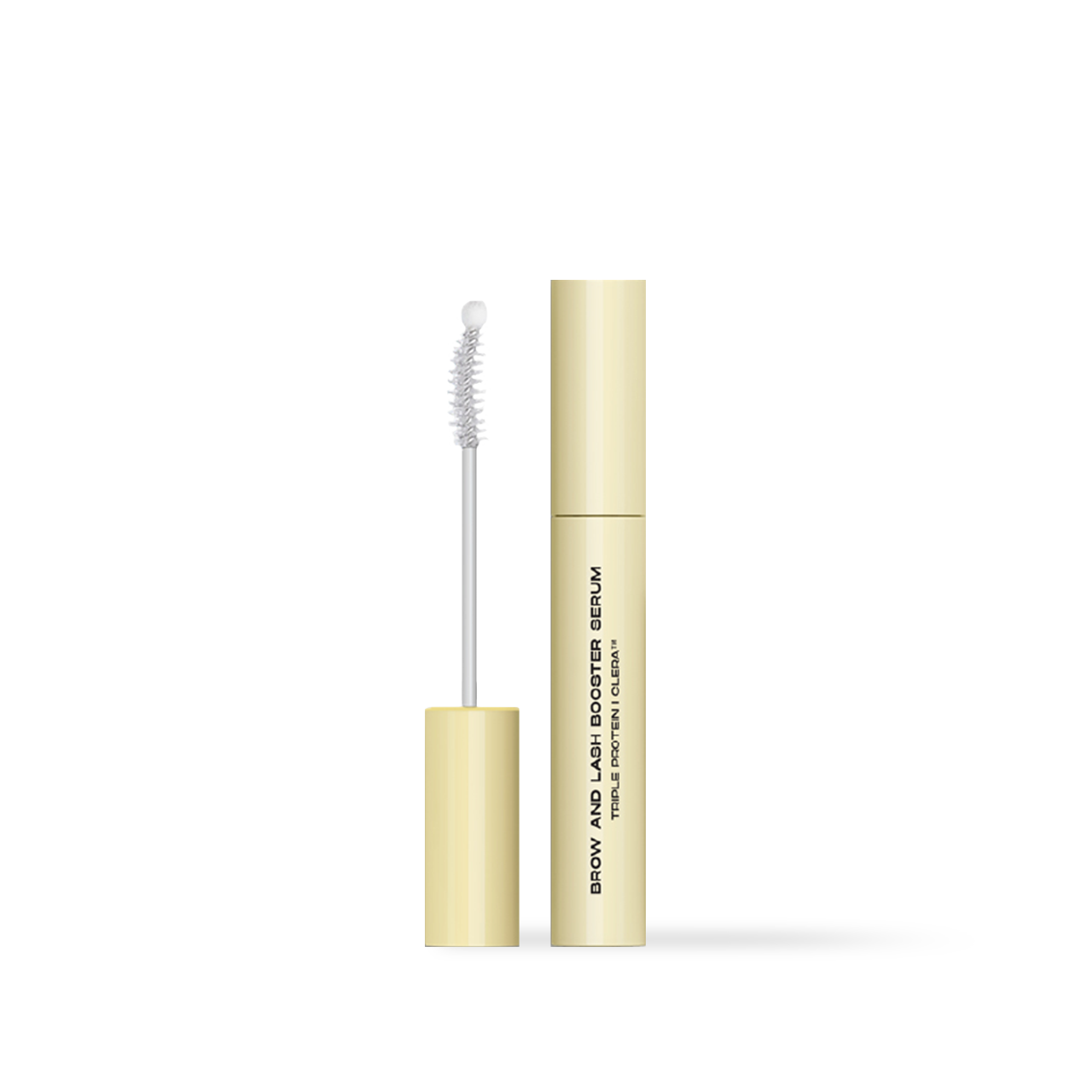 Entropy Brow and Lash Booster Serum — slim serum tube with ball-tip brush applicator