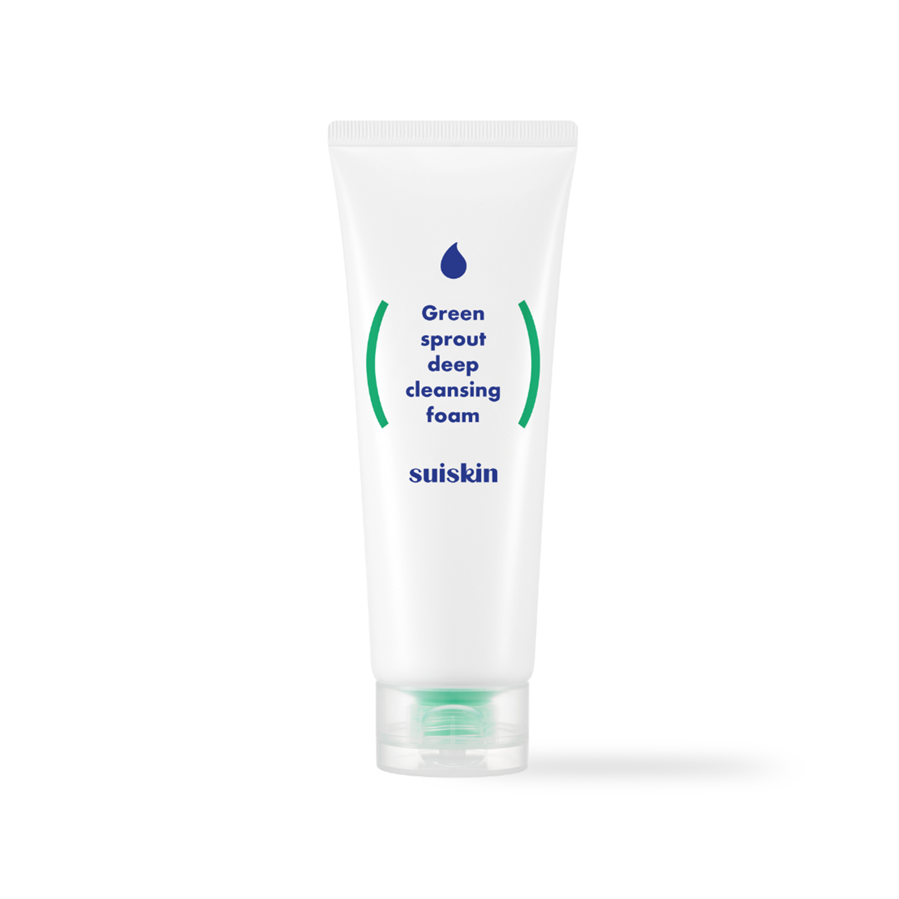 Suiskin Green Sprout Deep Cleansing Foam 150ml — green tube with white flip cap