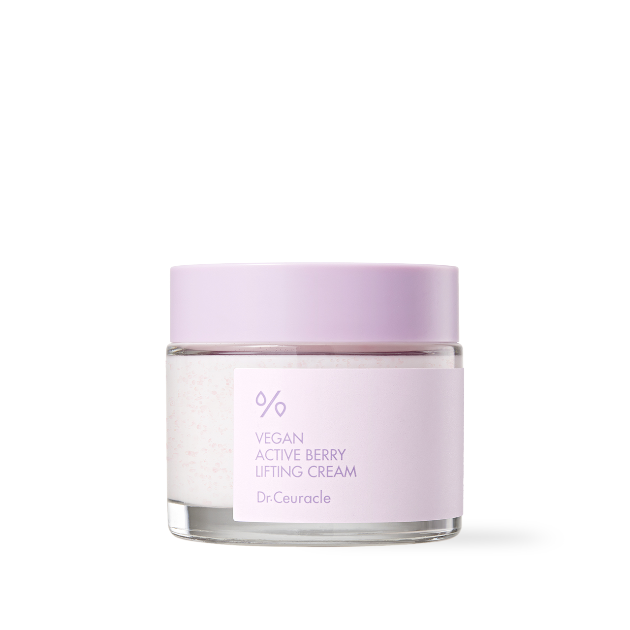 Dr.Ceuracle Vegan Active Berry Lifting Cream 75g — glass jar with berry-toned label on clean background