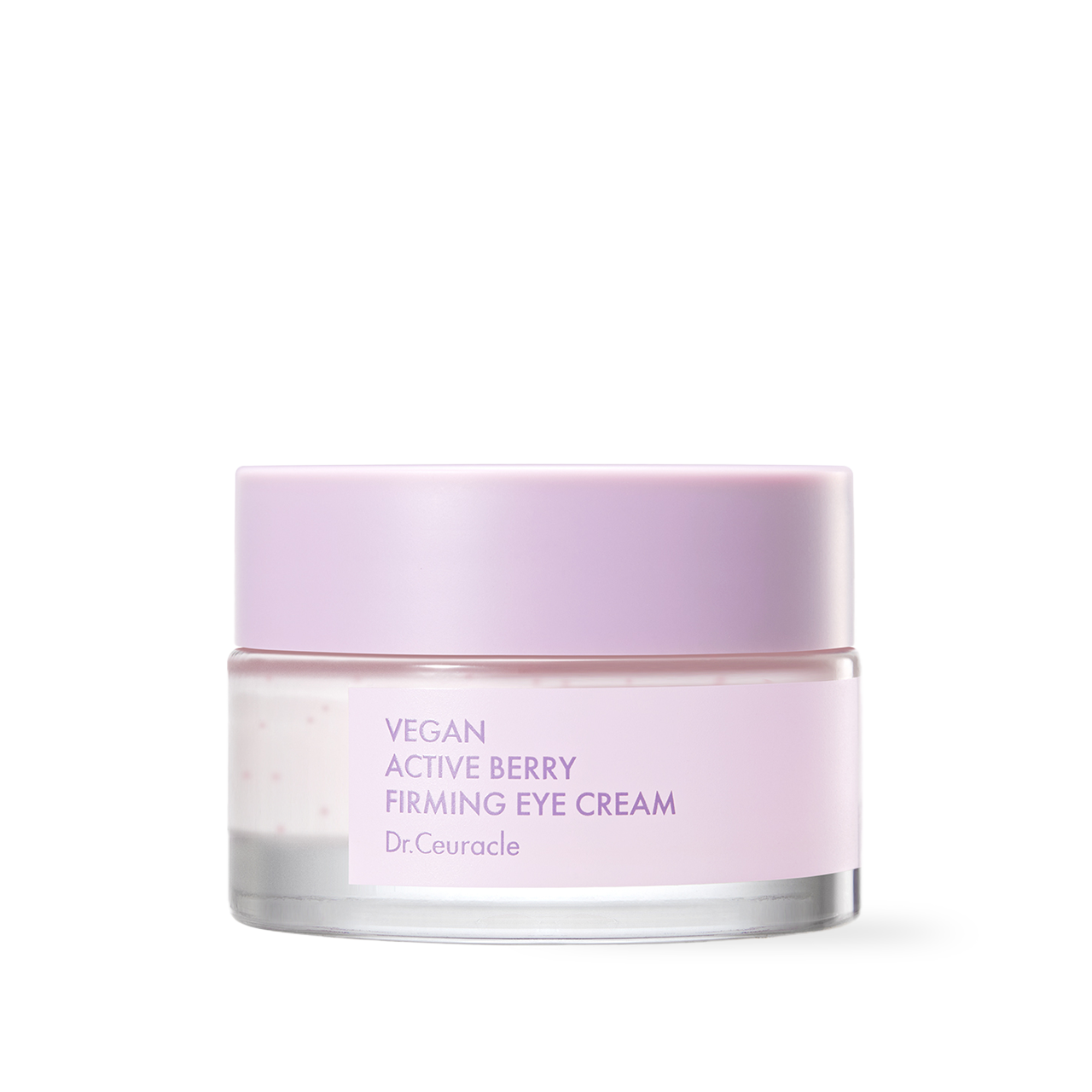 Dr.Ceuracle Vegan Active Berry Firming Eye Cream 32g — jar with u-shaped gua sha massager beside it