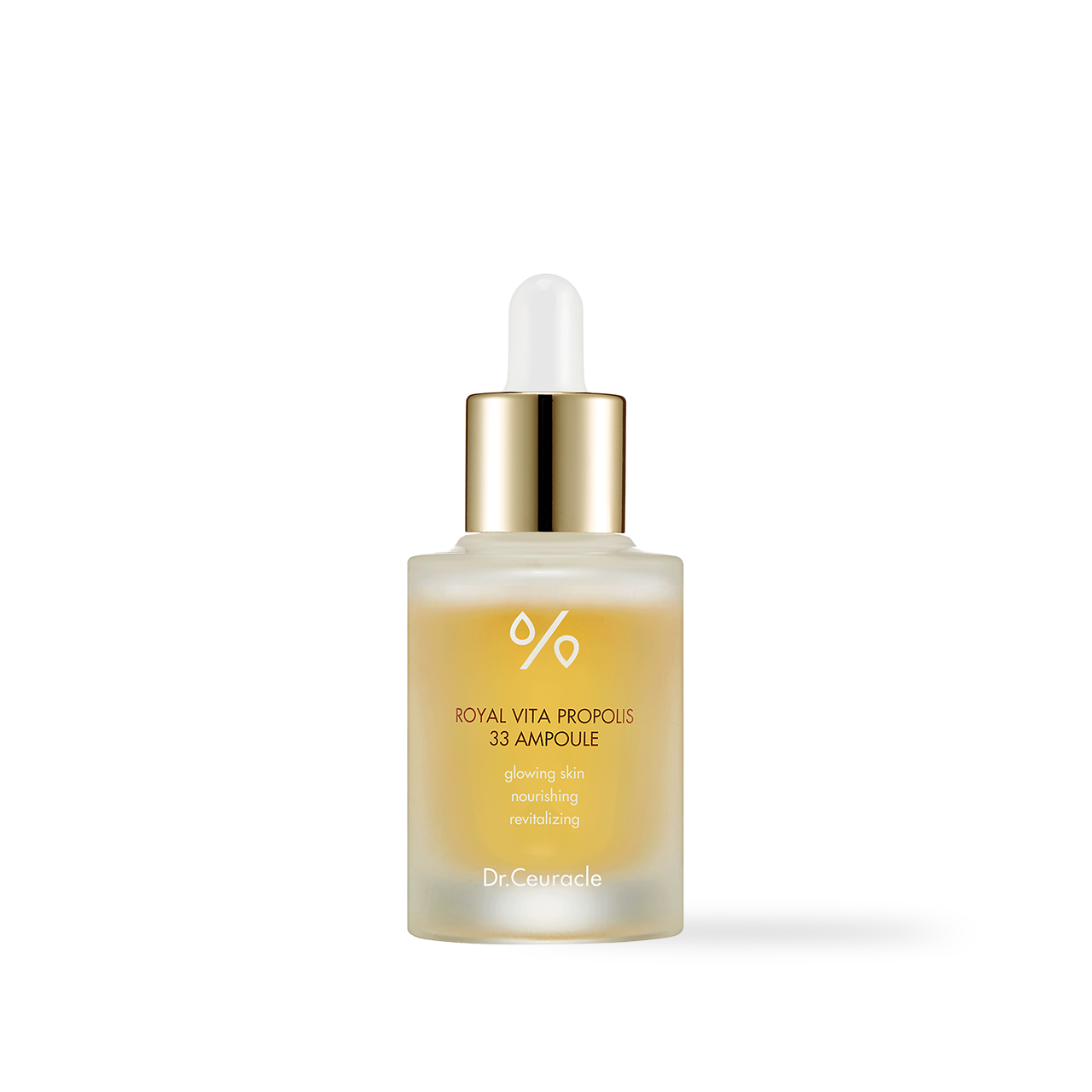 Dr.Ceuracle Royal Vita Propolis 33 Ampoule 30ml — amber glass dropper bottle front view