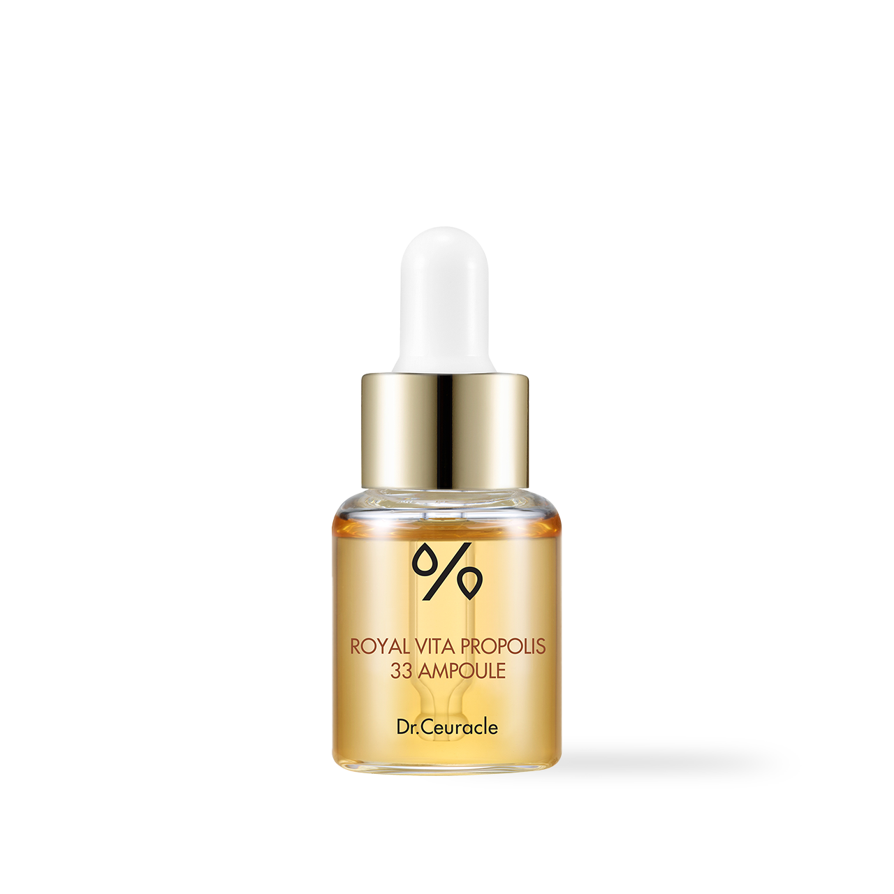 Dr.Ceuracle Royal Vita Propolis 33 Ampoule 15ml — amber dropper bottle on light background