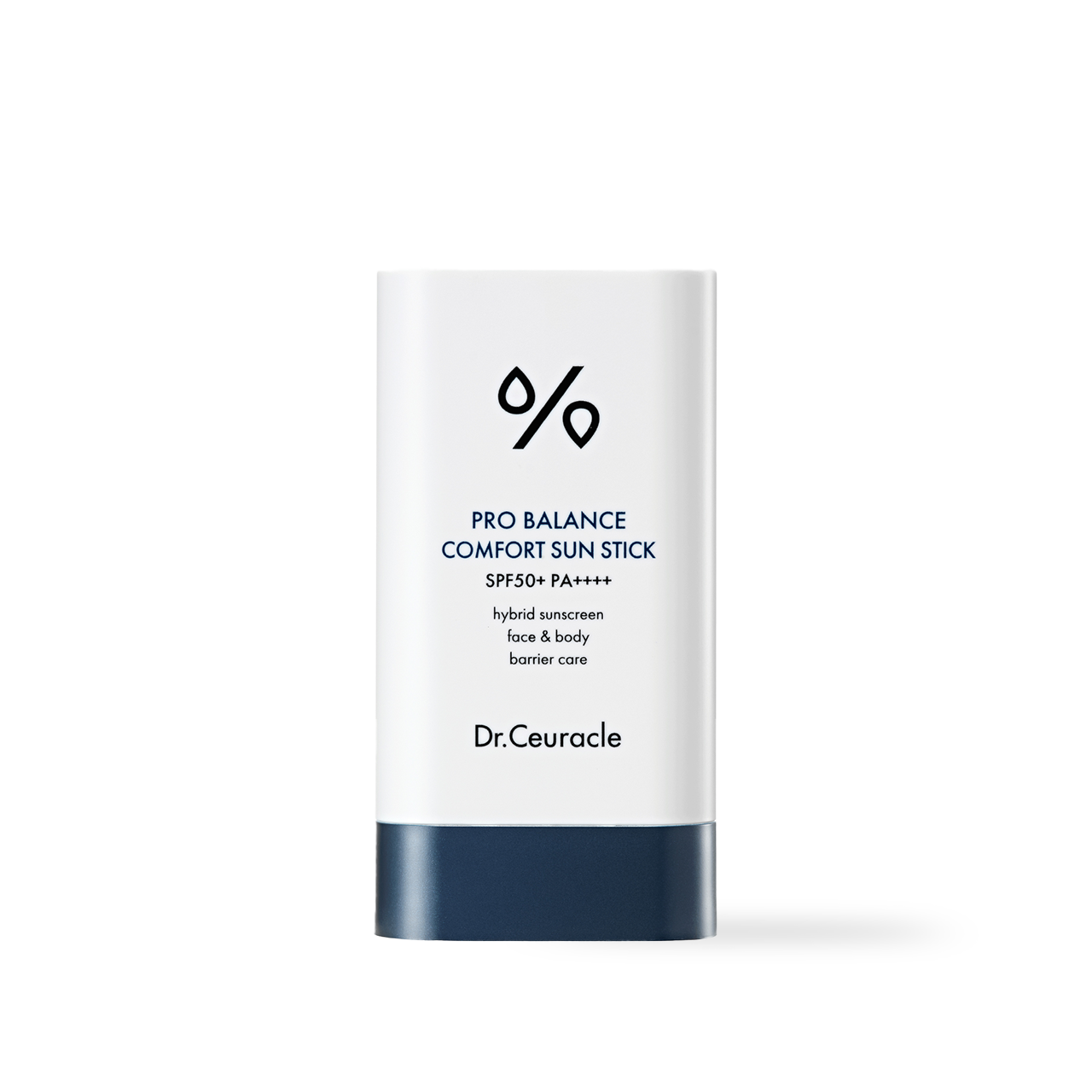 Dr.Ceuracle Pro Balance Comfort Sun Stick 18g — twist-up stick with cream-colored probiotic packaging