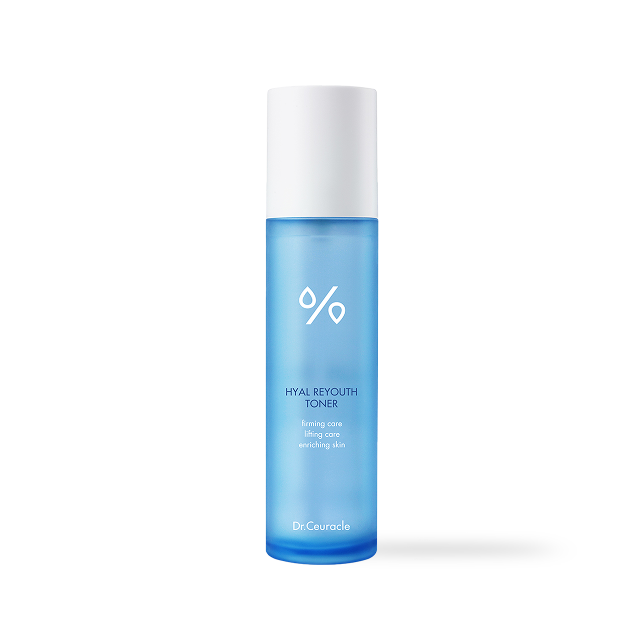 Dr.Ceuracle Hyal Reyouth Toner 120ml — tall blue pump bottle with hyaluronic acid label front