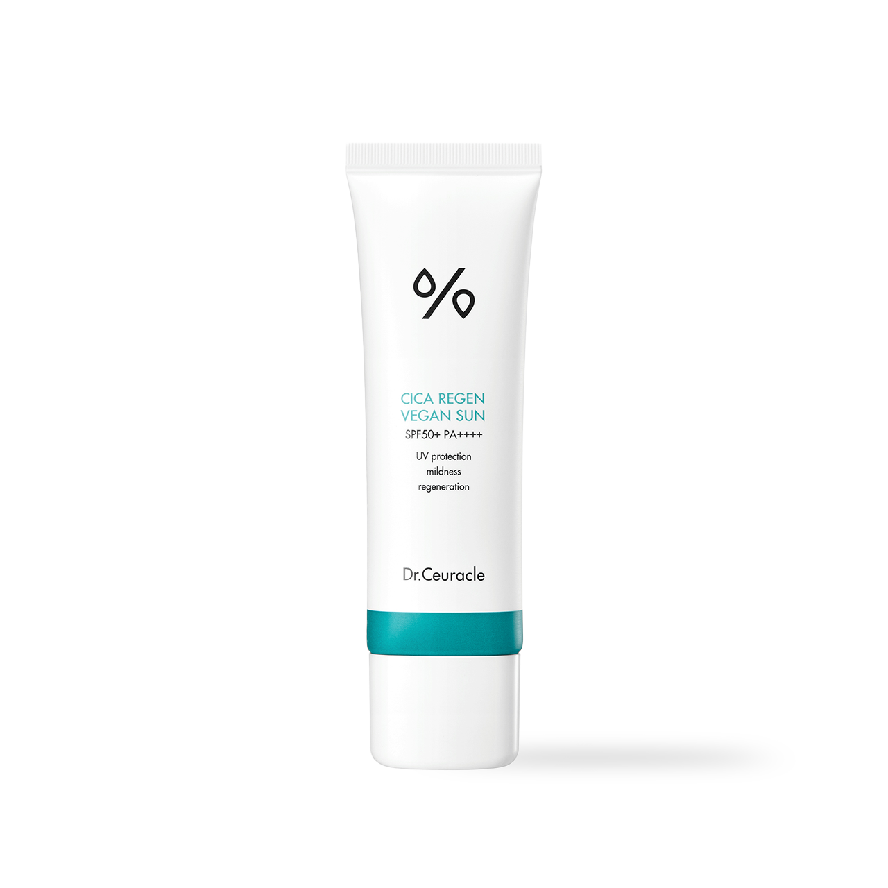 Dr.Ceuracle Cica Regen Vegan Sun SPF50+ PA++++ 50ml — slim tube with centella-toned packaging